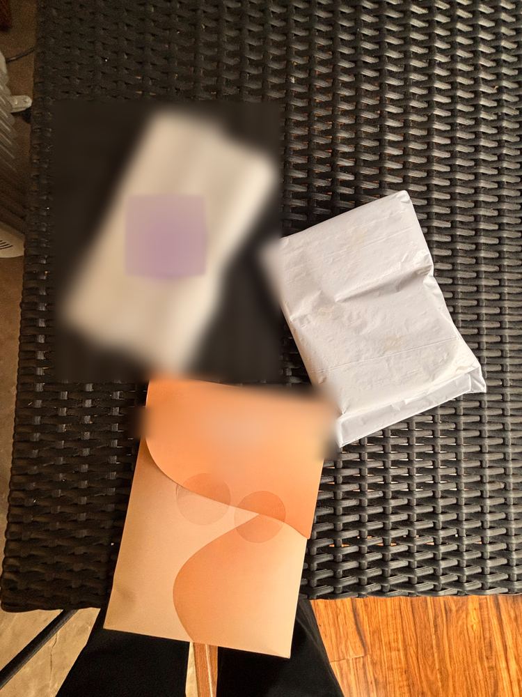 Some of the 15 products Devika ordered from around the world (brand names blurred)